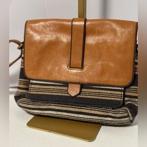 Fossil Tan and Black Women's Bag